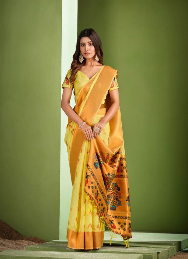 Ajara Cotton By Aura Designer Party Wear Sarees Catalog